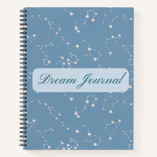 Dream Journal - Zodiac Constellation Pattern Notizbuch (Vorderseite)