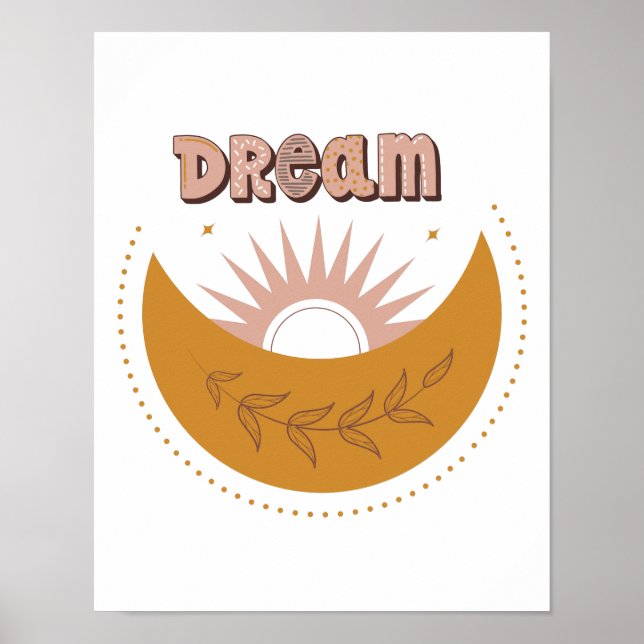 Dream Kinderzimmer Art Poster (Vorne)