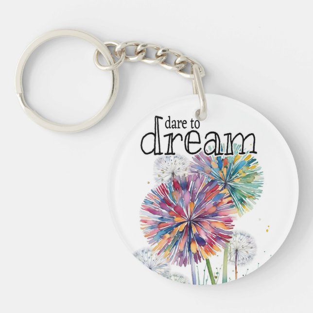 DREAM. Kronleuchter, wünscht Unkraut! Schlüsselanh Schlüsselanhänger (Vorderseite)