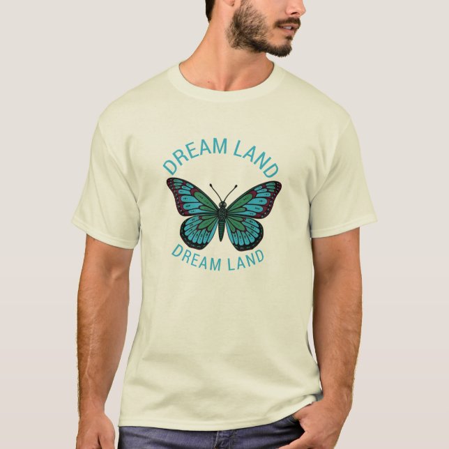 Dream Land Butterfly Graphic T-Shirt (Vorderseite)