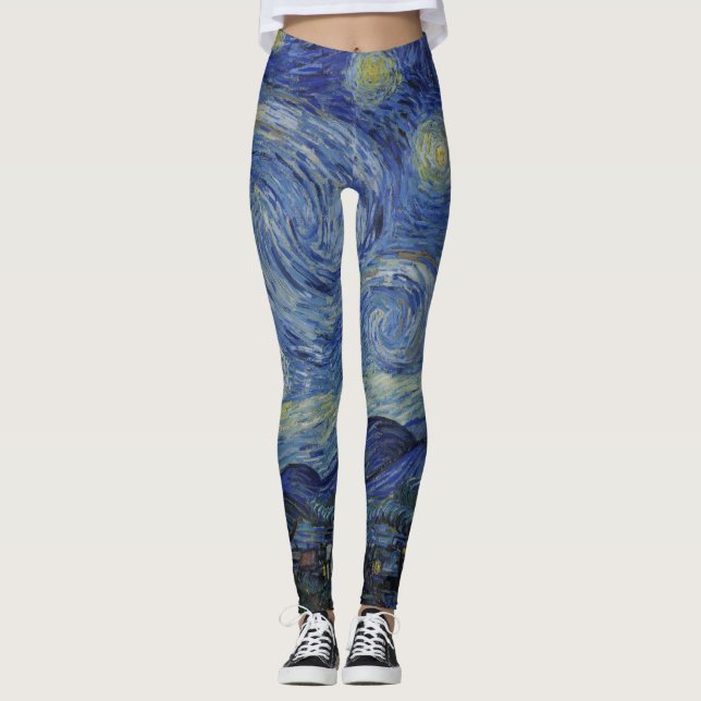 Dream Legging, Van Gogh, starry, night Leggings (Vorderseite)