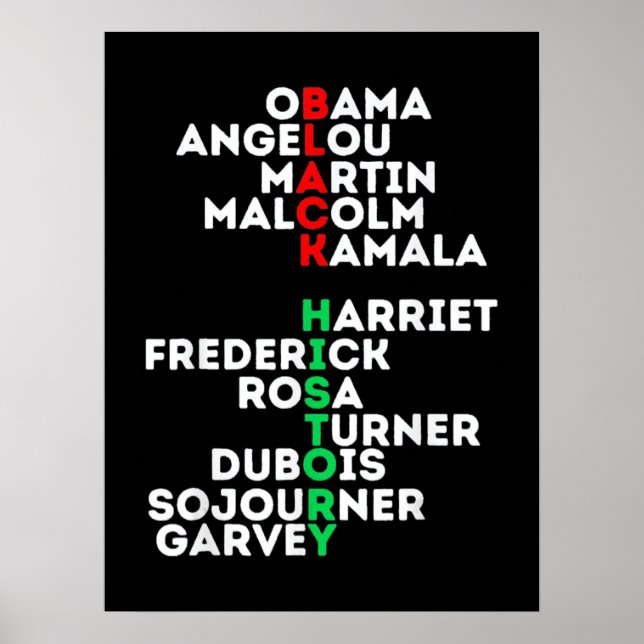 Dream Like Martin Black History Month Poster (Vorne)