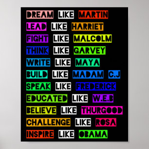Dream like Martin Lead wie Harriet Women Black Hi Poster