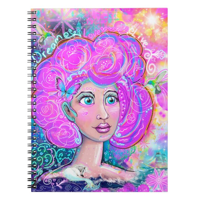 Dream, Love, Live - Neon Dreams Art Carnet (Devant)