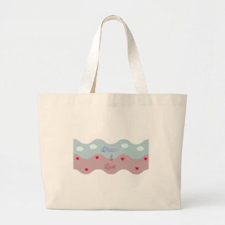 Dream & Love Pastel Tote Bag Jumbo Stoffbeutel