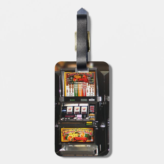 Dream Machines - Lucky Slot Maschinen Gepäckanhänger (Rückseite vertikal)