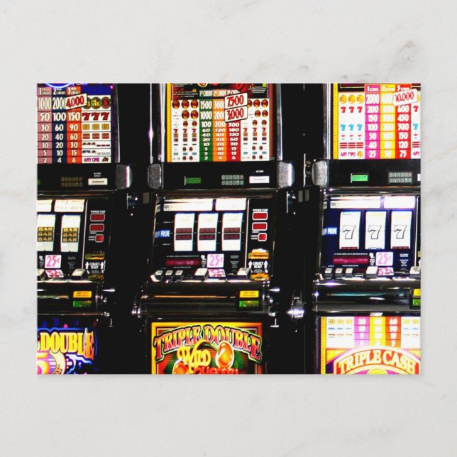 Dream Machines - Lucky Slot Maschinen Postkarte (Vorderseite)