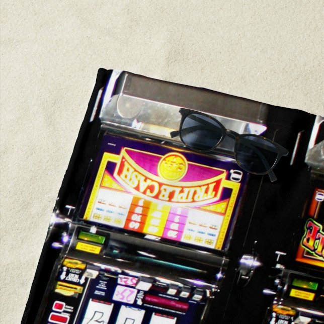 Dream Machines - Schlitzmaschinen Strandtuch (Beispiel)