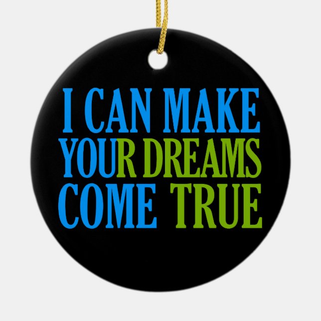 Dream Maker-Ornament, anpassbar Keramik Ornament (Vorne)