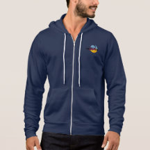Dream Motivational Navy Blue Zipper Sweat - shirt 