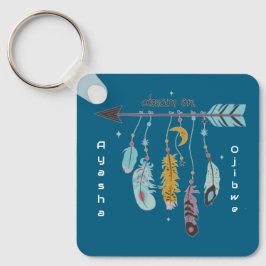 Dream On Boho Tribal Native Custom Tribe/Name Schlüsselanhänger