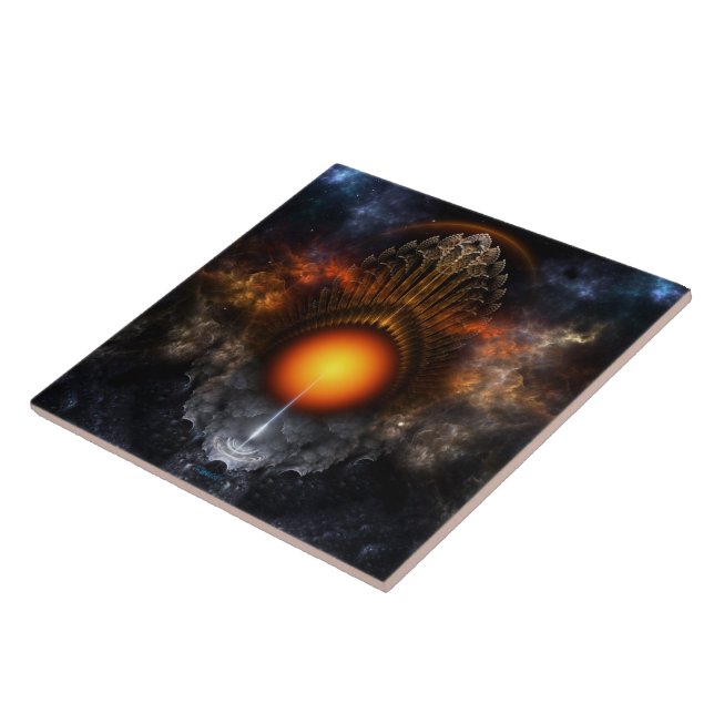 Dream Orb Fraktal Fliese (Seite)