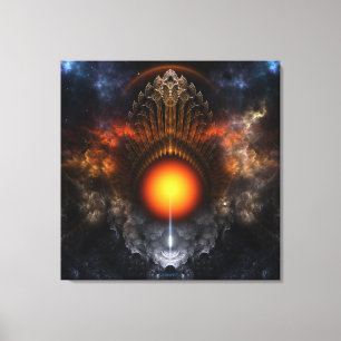 Dream Orb Fraktal Kunstgezapfte Leinwand