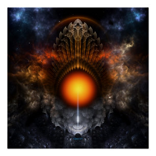Dream Orb Fraktal Kunstvoll wandern Poster