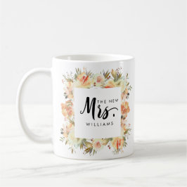 Dream Peach | WEDEN THE NEW MRS Typografy Kaffeetasse