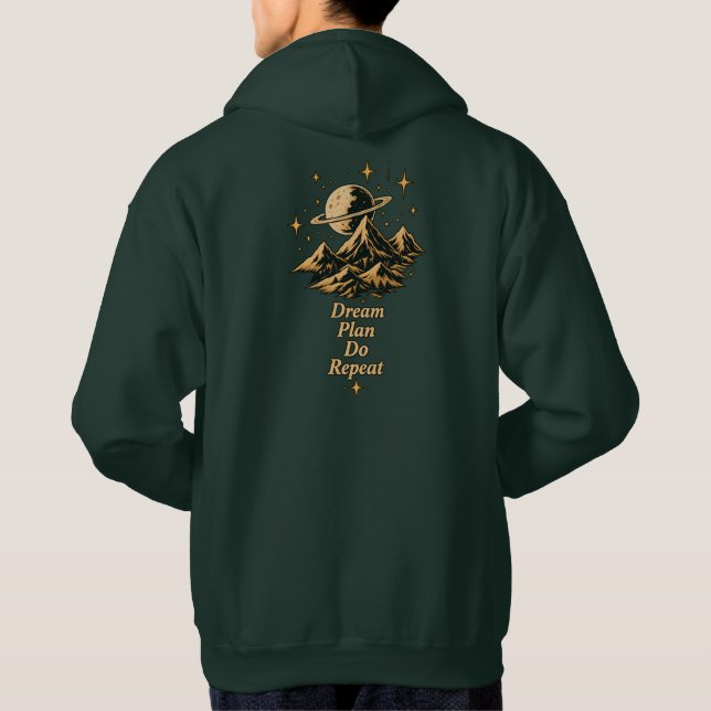 Dream Plan Do Repeat Mountain Hoodie (Rückseite)