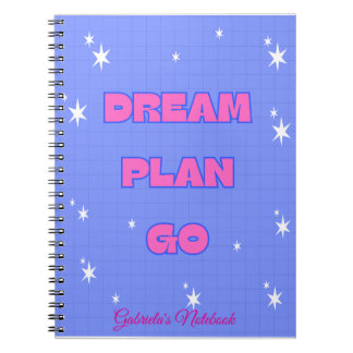 Dream. Plan. Go. – Motivational Notebook Notizblock