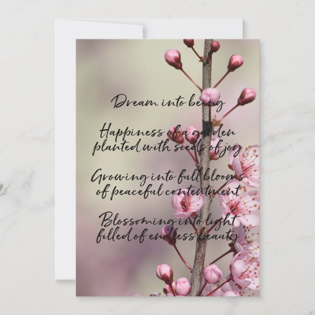 Dream Poem Cherry Blossom Blume (Vorderseite)