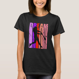 Dream Retro Baseball Limitless Funky Silhouette Wo T-Shirt
