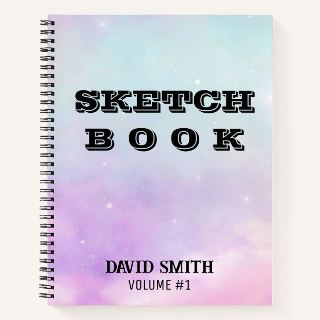 Dream Space Galaxy-Notebook Notizbuch (Vorderseite)