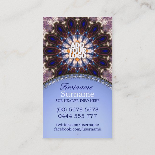 Dream Spirit Native Energy New Age Carte de visite (Devant)