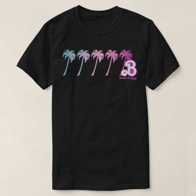 Dream Summer Gradient Palm Trees T-Shirt (Design vorne)