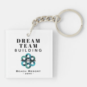 Dream Team Building Company Logo Porte - clé