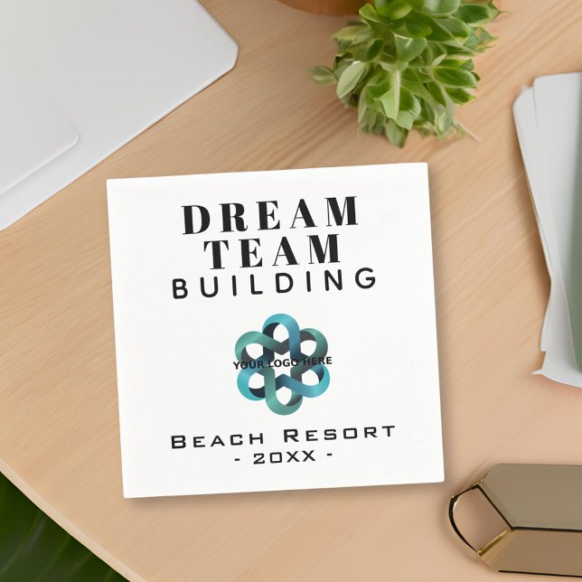 Dream Team Gebäude Company Logo-Party Serviette (Von Creator hochgeladen)