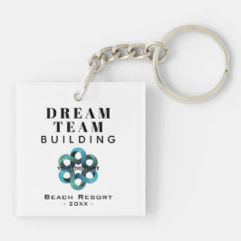 Dream Team Gebäude Company Logo-Schlüsselanhänger Schlüsselanhänger