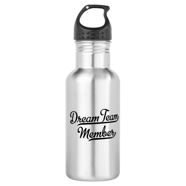 Dream Team Member Edelstahlflasche (Vorderseite)