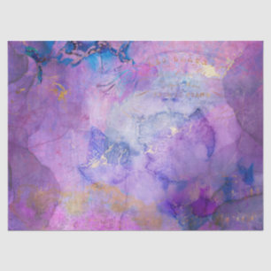 Dream Violet Collage Decoupage Seidenpapier