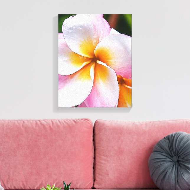 Dream Vorlage: franjipani flower Leinwanddruck (Insitu (Wohnzimmer))