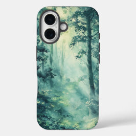 Dream Watercolor Misty Forest Phone Case