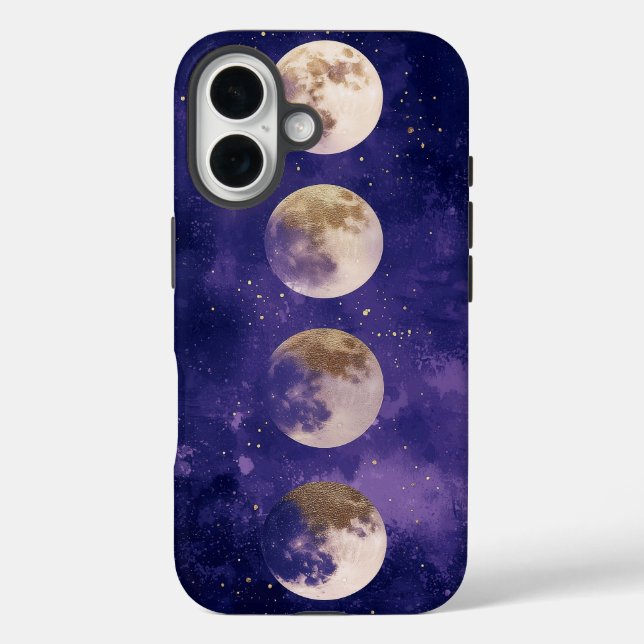 Dream Watercolor Moon Phase Phone Case (Rückseite)