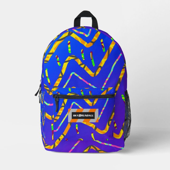 Dream Wave Festival - California Tiger Bedruckter Rucksack (Vorderseite)