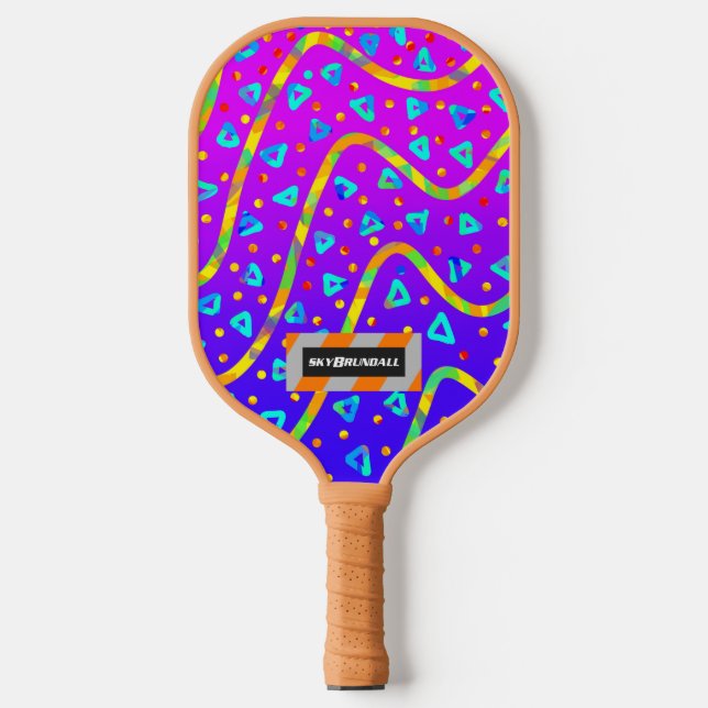 Dream Wave Festival - Cool Candy Rain Pickleball Schläger (Vorderseite)