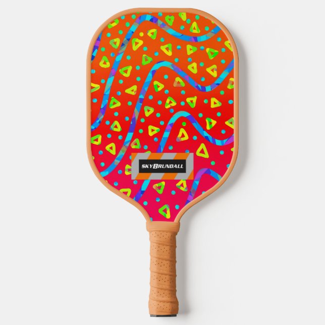 Dream Wave Festival - Warm Candy Rain Pickleball Schläger (Vorderseite)