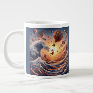Dream Weaver's Journey: Fantasy Hot Air Balloons Jumbo-Tasse