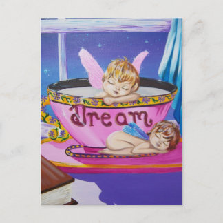 "Dream" Wertvolle Flüge Fairy Postkarte