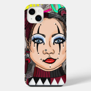 Dream Wild Gothic Harlequin Jester Girl iPhone 14 Plus Hülle