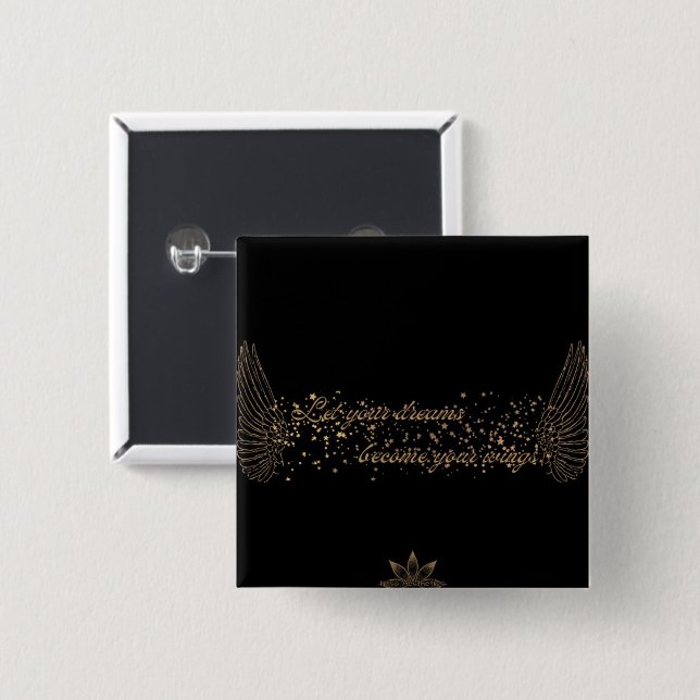 Dream Wings Button (Vorne & Hinten)