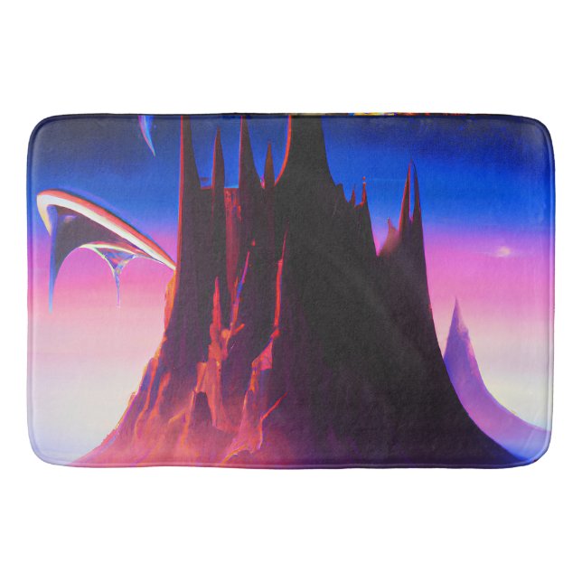 Dream World Oil Painting Badematte (Vorderseite)