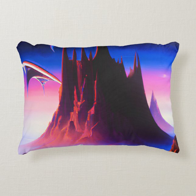 Dream World Oil Painting Dekokissen (Vorderseite)
