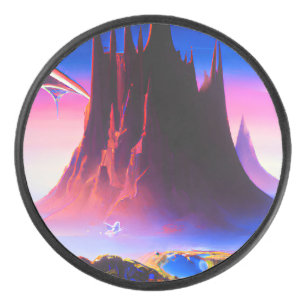 Dream World Oil Painting Eishockey Puck