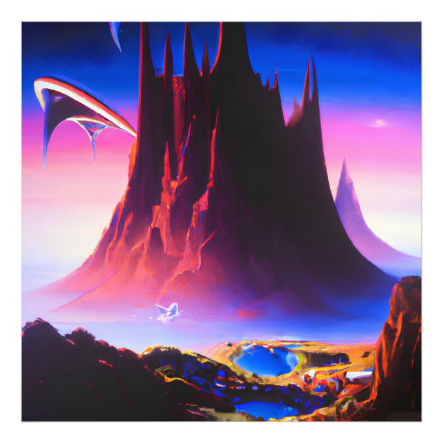 Dream World Oil Painting Fotodruck (Vorne)