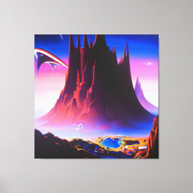 Dream World Oil Painting Leinwanddruck (Vorderseite)