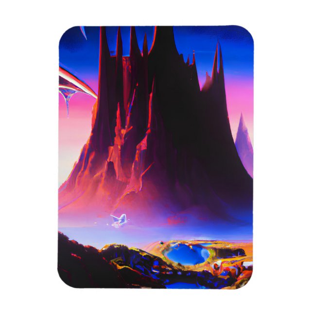 Dream World Oil Painting Magnet (Vertikal)