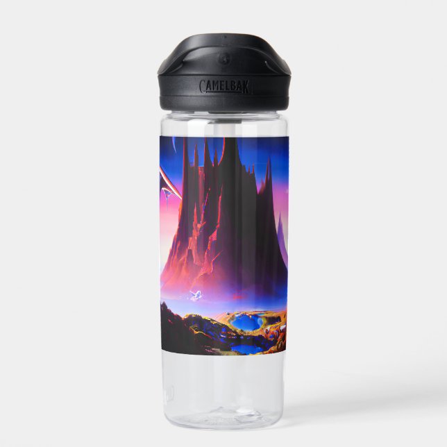 Dream World Oil Painting Trinkflasche (Rückseite)