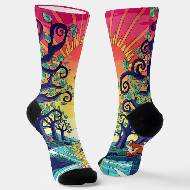 Dream World Picture Art 0030301 Socken (Gewinkelt)