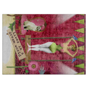 Dream World Vintag Funky Ballerina Altertümliche K Schneidebrett